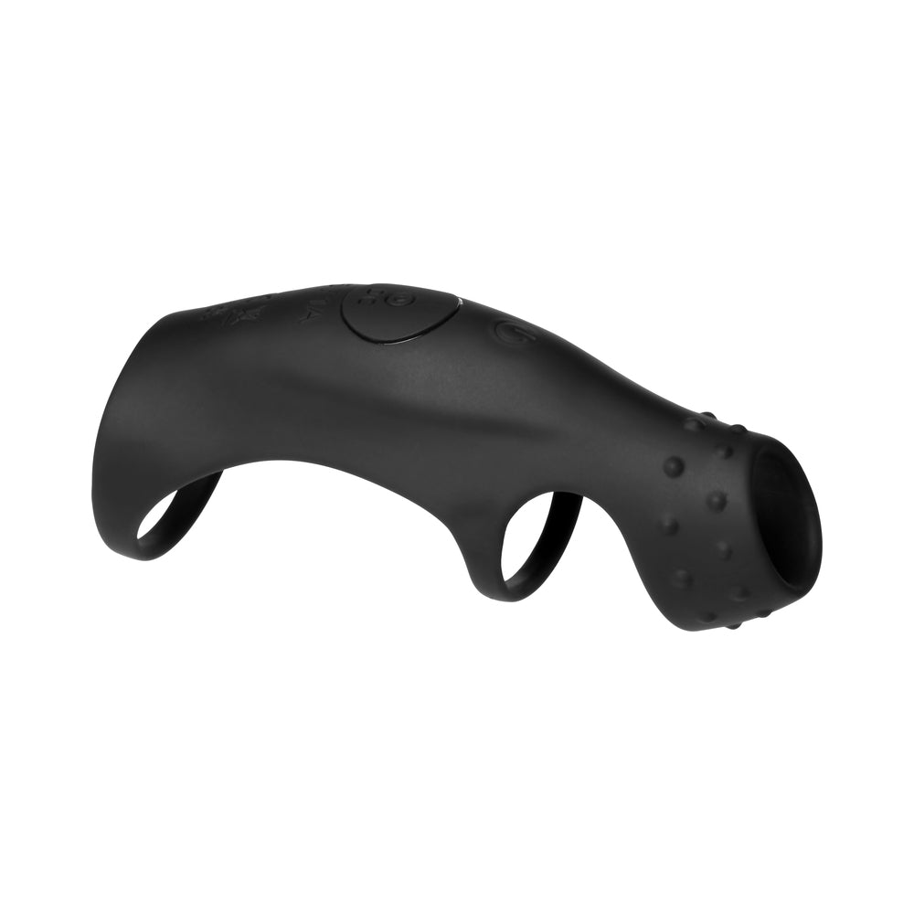 CURVE NOVELTIES - JOCK ENHANCERS RUSH VIBRATING PENIS SLEEVE C-RING COM COMANDO