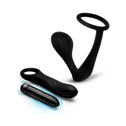 CURVE NOVELTIES - CONJUNTO DE VIBRADORES DE PRÓSTATA EM SILICONE P-SPOTTER COM EFEITO PUSH-UP