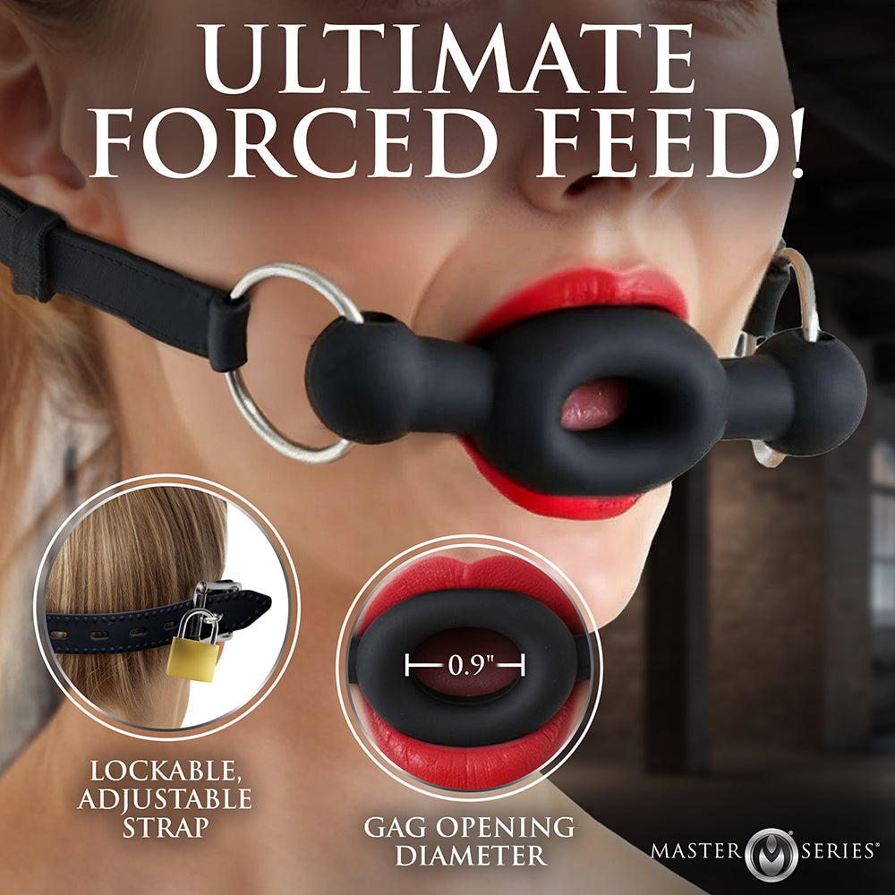 XR BRANDS - MASTER SERIES MORDILHO DE SILICONE COM FECHO