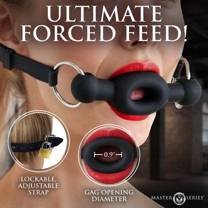 XR BRANDS - MASTER SERIES MORDILHO DE SILICONE COM FECHO
