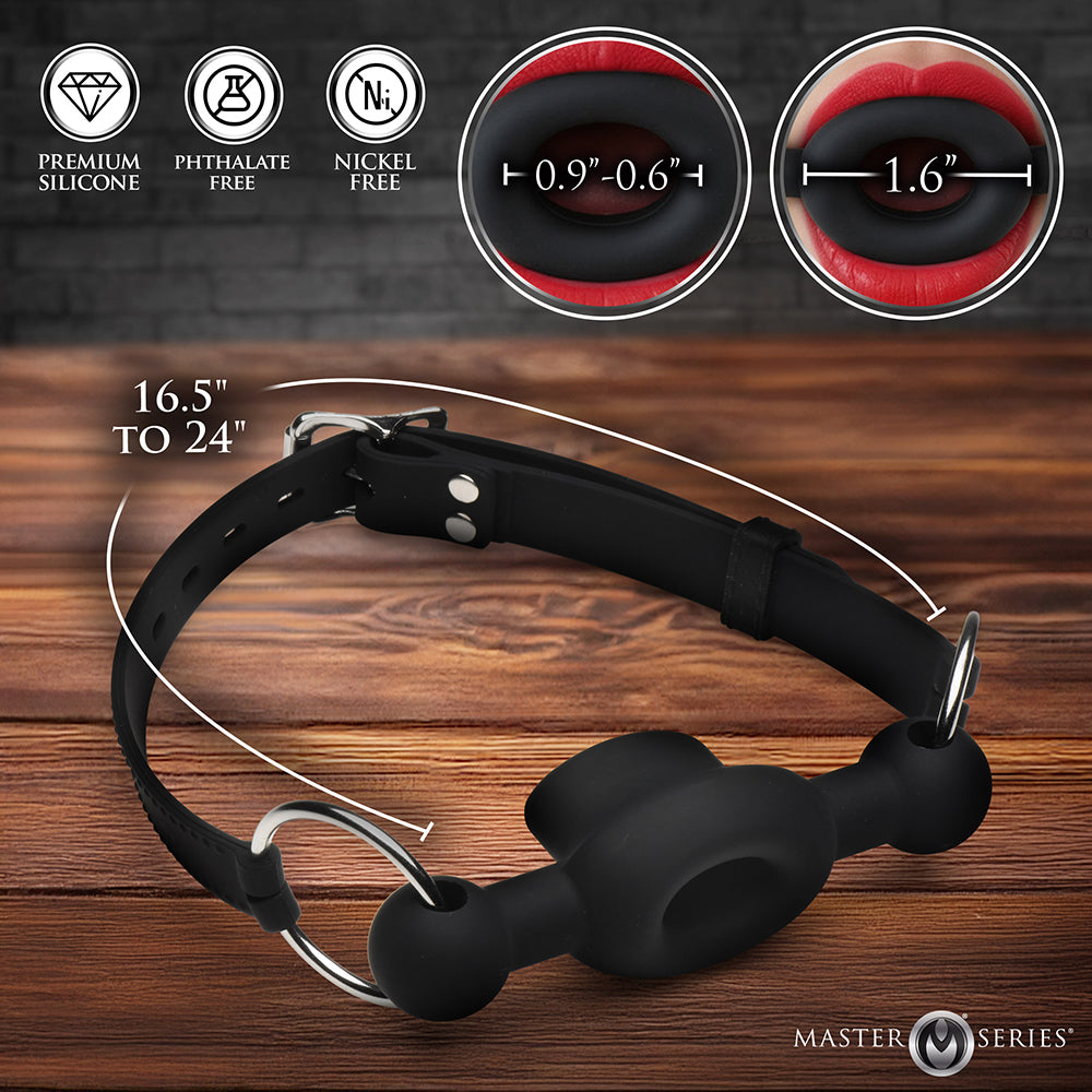 XR BRANDS - MASTER SERIES MORDILHO DE SILICONE COM FECHO
