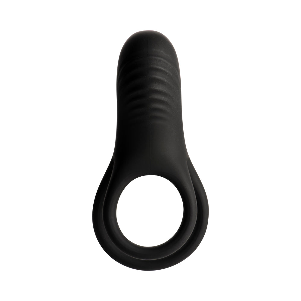 CURVE NOVELTIES - ANEL PENIAN VIBRATÓRIO EM SILICONE COM ESTIMULADOR CLITORIDIANO
