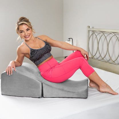 LIBERATOR - ALMOFADA DE POSICIONAMENTO SEXUAL FLIP RAMP COM CAPA LUSH GREY