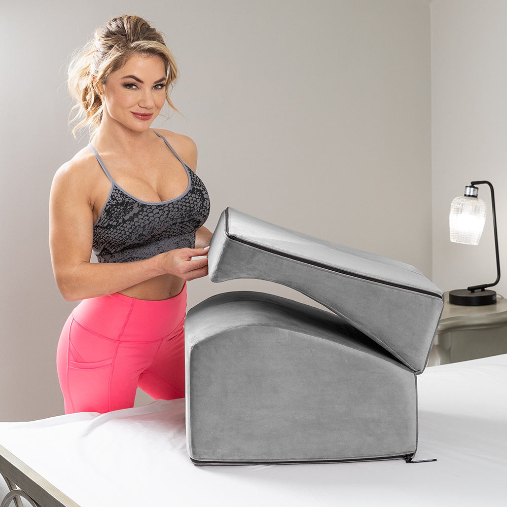 LIBERATOR - ALMOFADA DE POSICIONAMENTO SEXUAL FLIP RAMP COM CAPA LUSH GREY