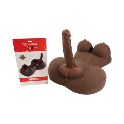 CAMTOYZ - RAW REALISTIC TORSO RUPOL CHOCOLATE