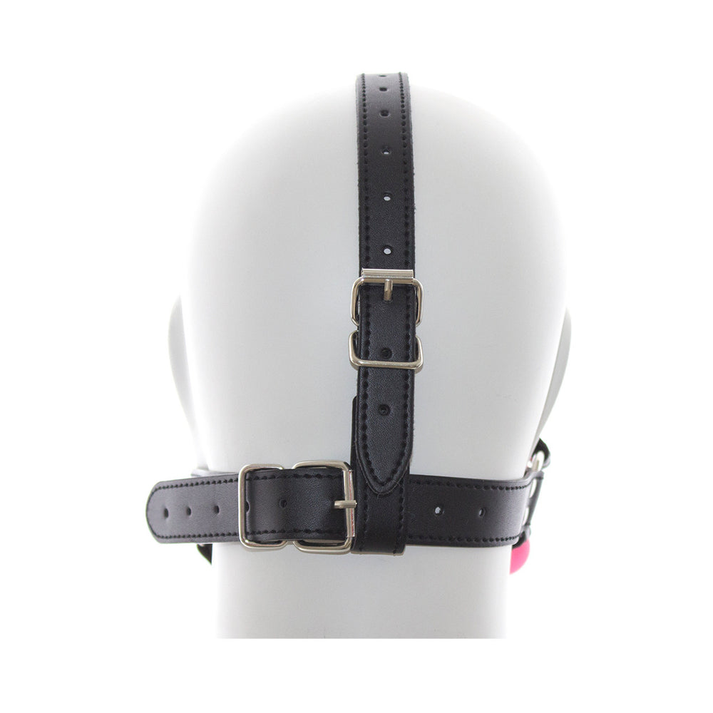 PLE'SUR - FACE HARNESS BALL GAG PINK