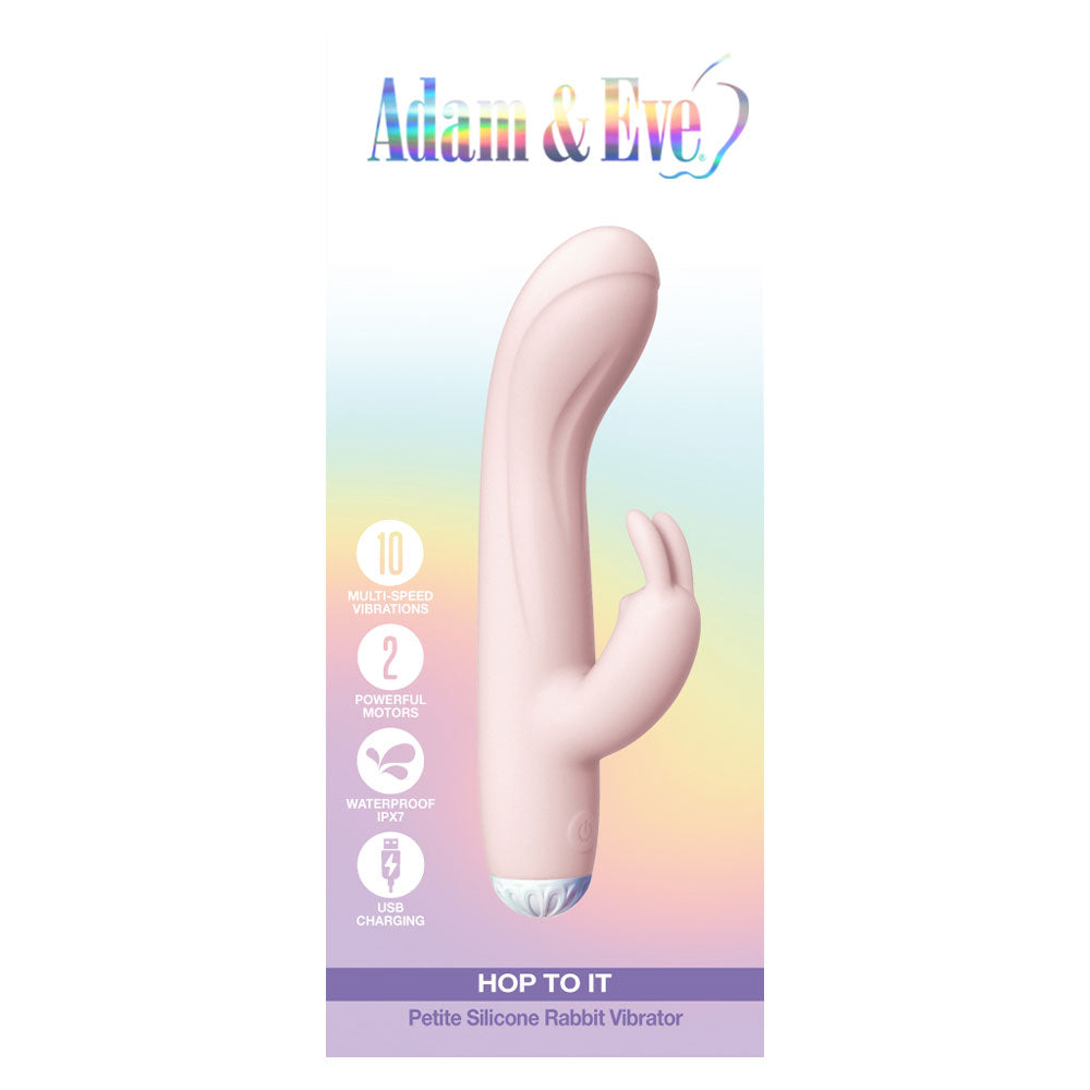 ADAM & EVE - VIBRADOR COELHO DE SILICONE HOP TO IT PETITE