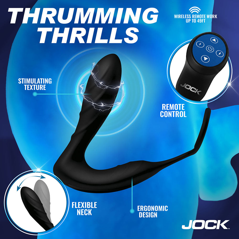 CURVE NOVELTIES - JOCK ELECTRO SHOCKWAVE E-STIM ANAL PLUG WITH C-RING