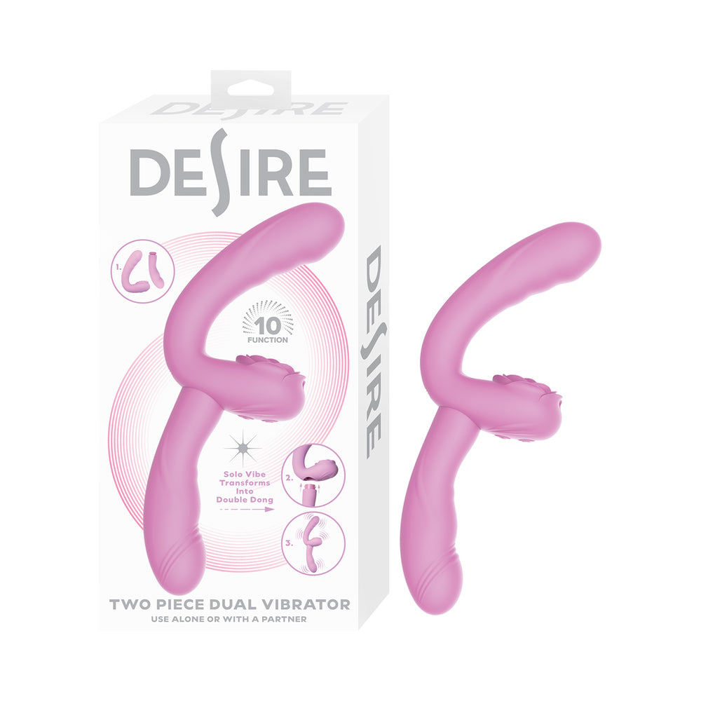 NASSTOYS - VIBRADOR DUPLO DESIRE 2 PEÇAS LAVANDA