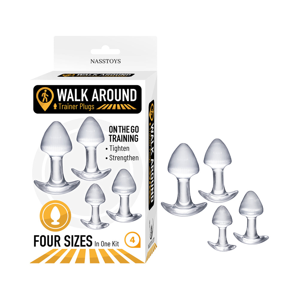 NASSTOYS - WALK AROUND TRAINER PLUGS 4-PIECE SET CLEAR