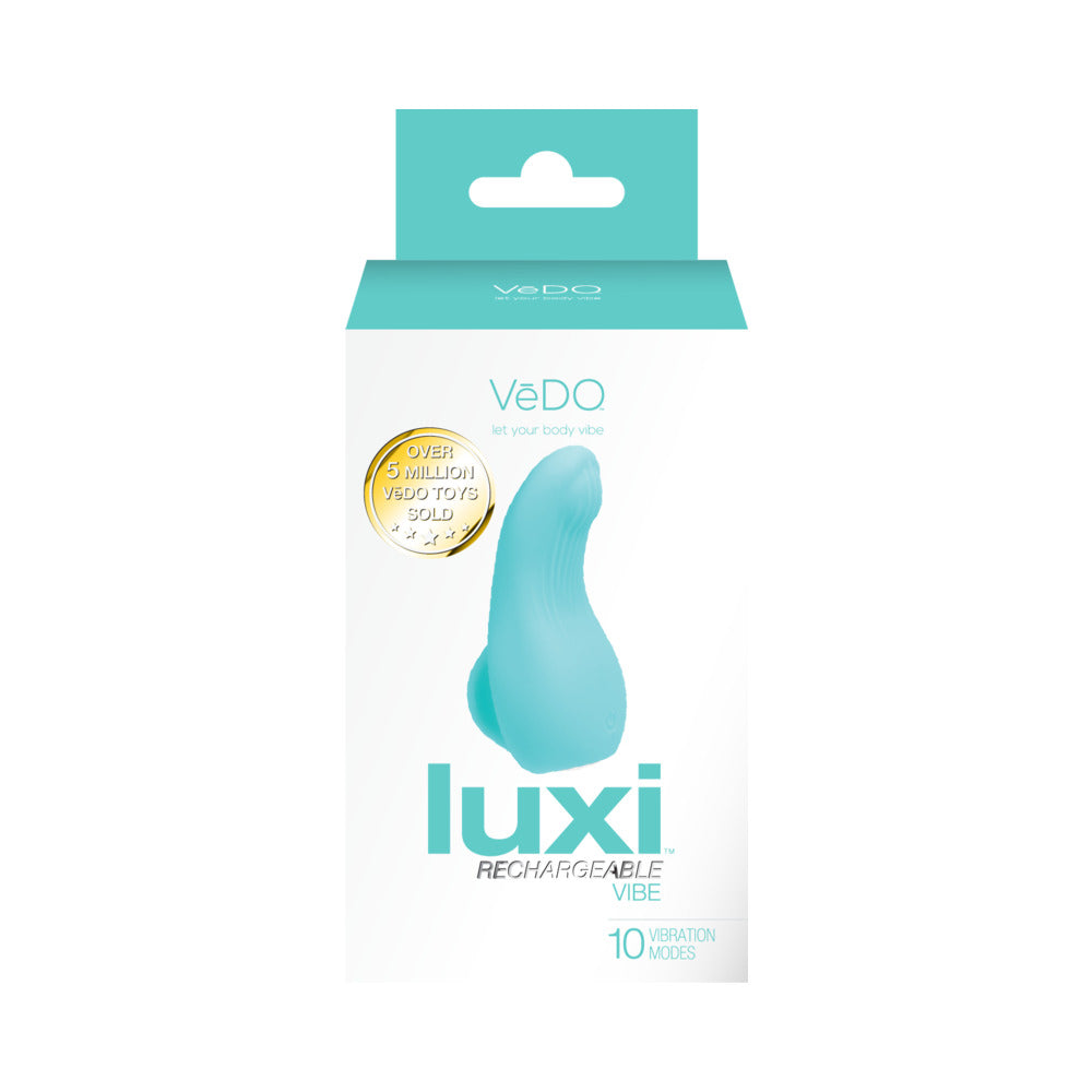 VEDO - LUXI VIBRADOR CLITORIANO DE DEDO RECARREGÁVEL TURQUESA