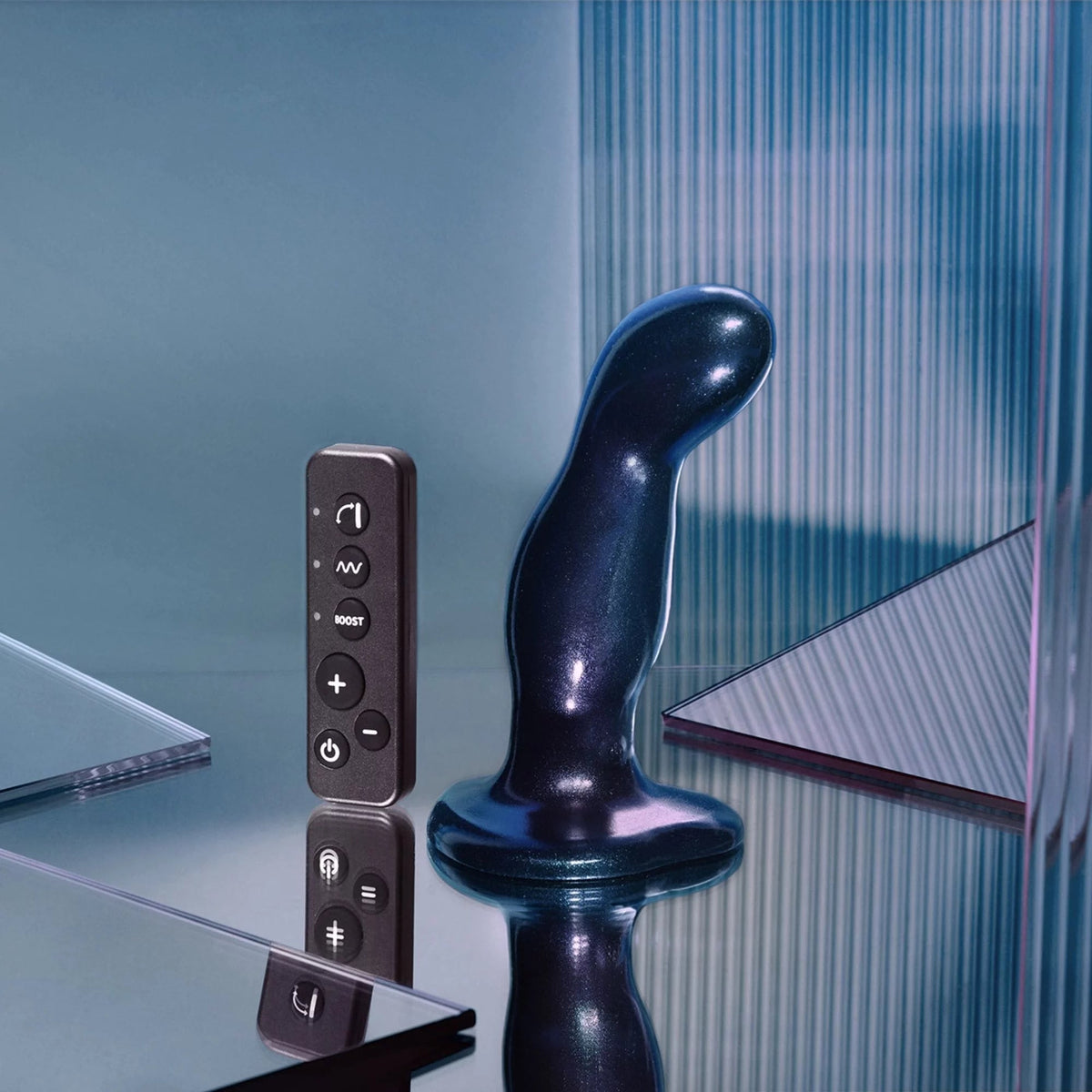 LOVELY PLANET - STRAP-ON FINGER VIBRATOR & DILDO M BLUE