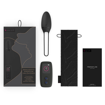 B SWISH - VIBRADOR BNAUGHTY PREMIUM UNLEASHED PRETO