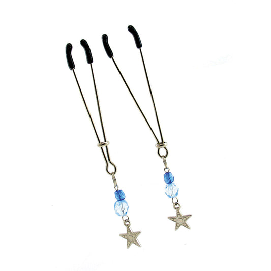 PHS INTERNATIONAL - SEX KITTEN TWEEZER CLAMPS STAR BLUE