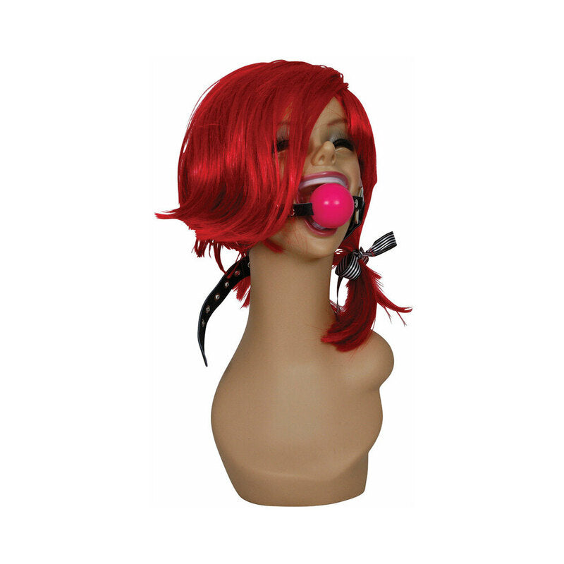 PHS INTERNATIONAL - SEX KITTEN SILICONE BALL GAG ROSA
