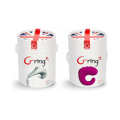 GVIBE - GRING XL 2-IN-1 FINGER VIBRATOR & REMOTE CONTROL SWEET RASPBERRY