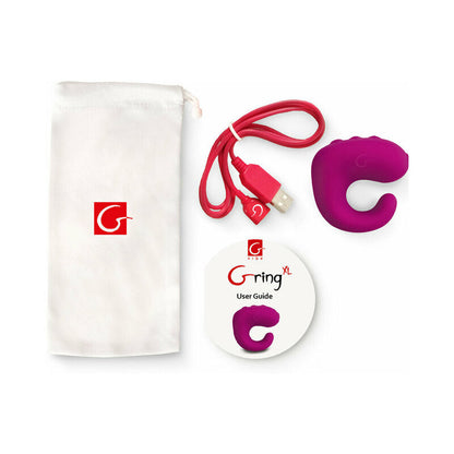 GVIBE - GRING XL 2-IN-1 FINGER VIBRATOR & REMOTE CONTROL SWEET RASPBERRY