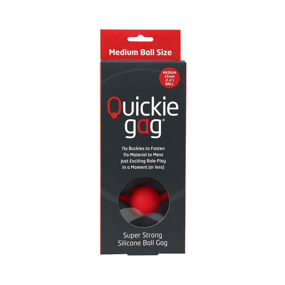 CREATIVE CONCEPTIONS - QUICKIE BALL GAG MEDIUM RED