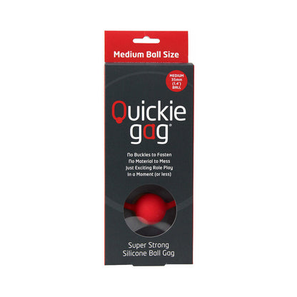 CREATIVE CONCEPTIONS - QUICKIE BALL GAG MEDIUM RED