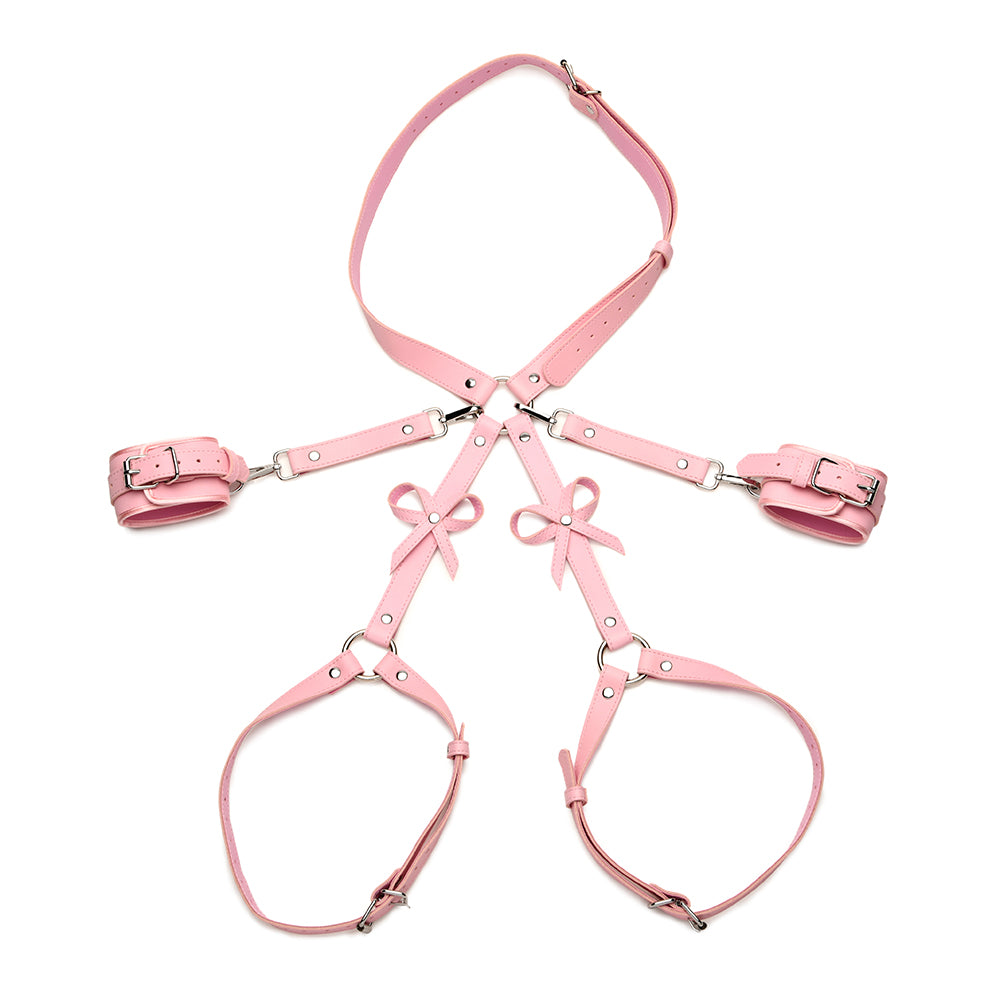 XR BRANDS - ARNÊS DE BONDAGE RIGOROSO COM LAÇOS 2XL