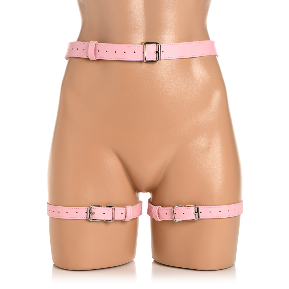 XR BRANDS - STRICT BONDAGE HARNESS WITH BOWS