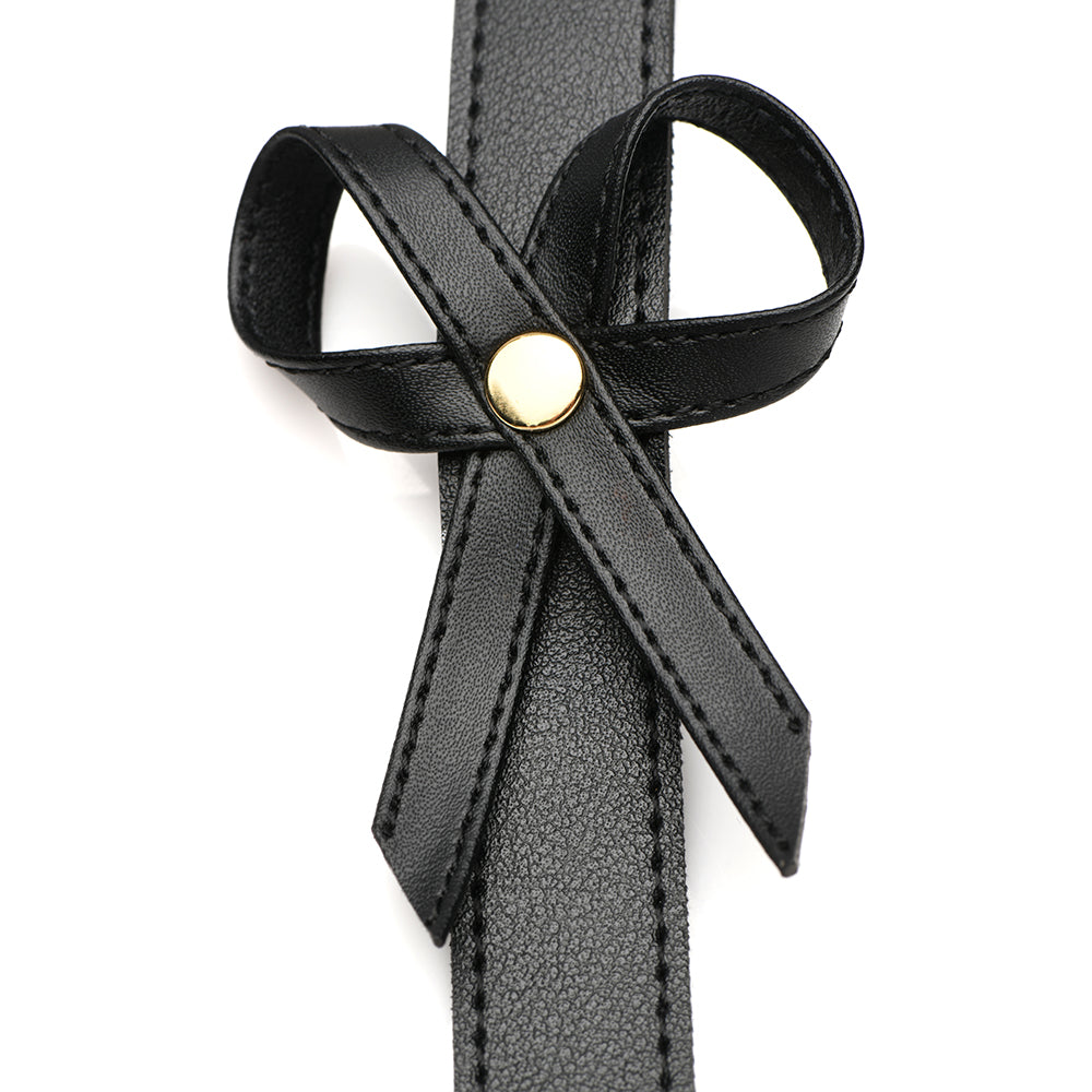 XR BRANDS - STRICT BONDAGE HARNESS WITH BOWS