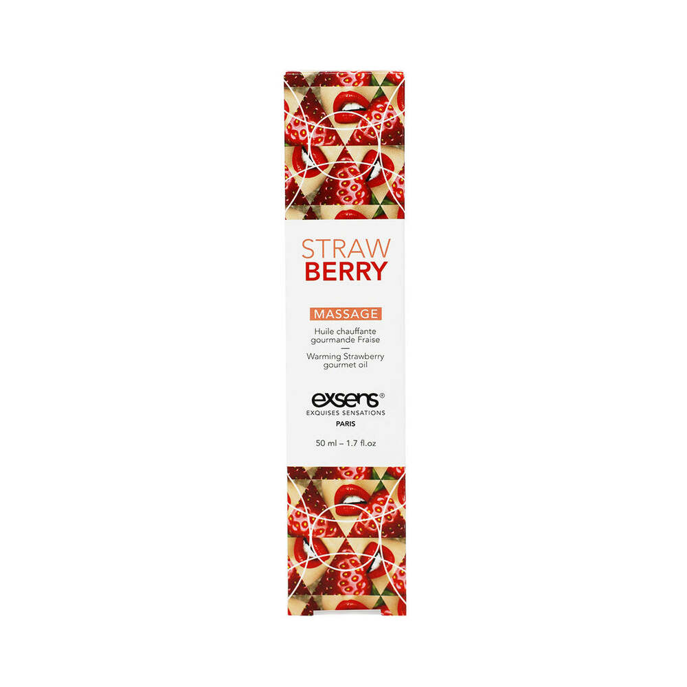 EXSENS - ÓLEO DE MASSAGEM AQUECEDOR MORANGO 50 ML