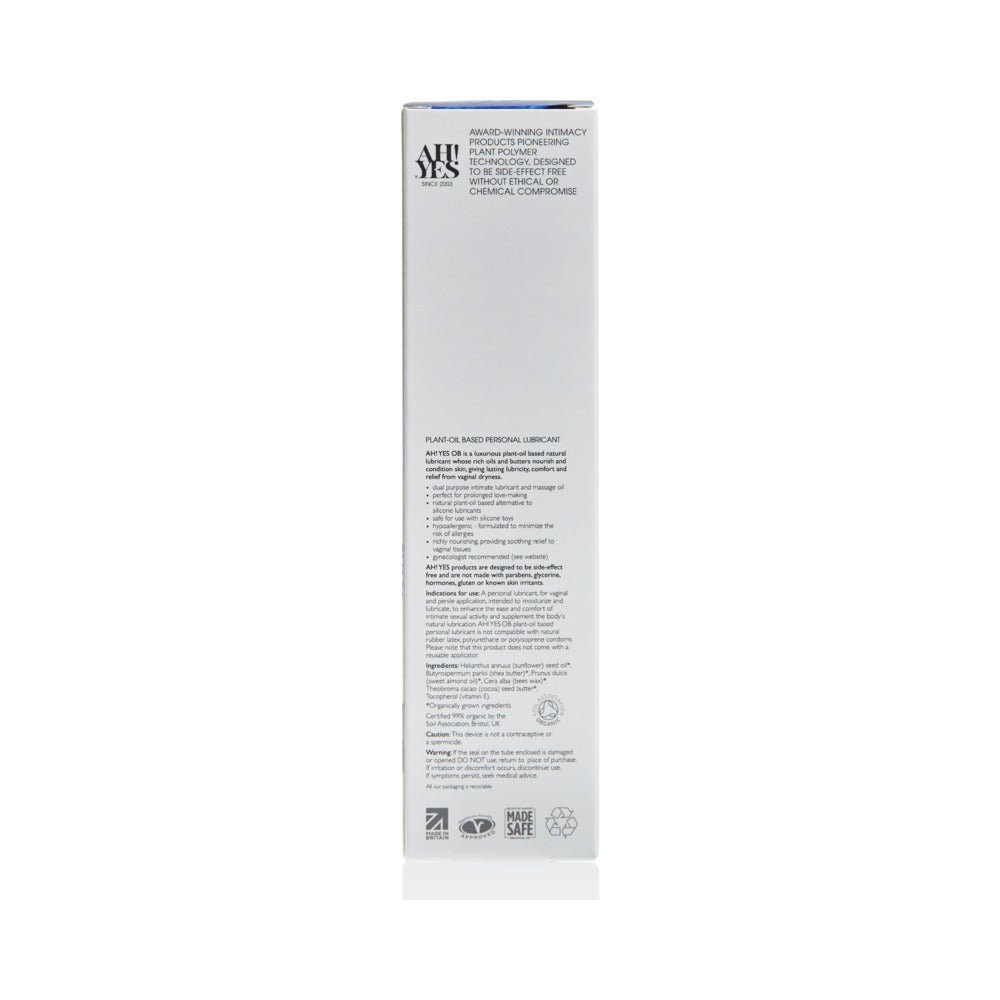 YES - OB PLANT-OIL BASED PERSONAL LUBRICANT 4.7 OZ.