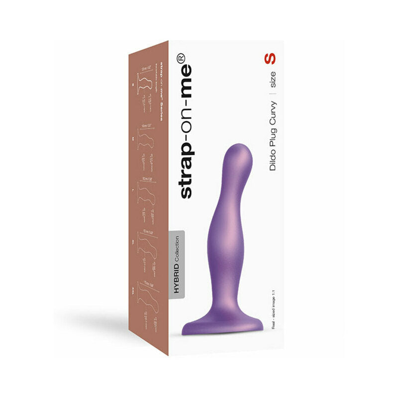 LOVELY PLANET - STRAP-ON-ME DILDO PLUG CURVY SMALL PURPLE