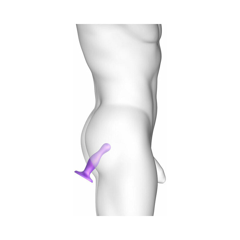 LOVELY PLANET - STRAP-ON-ME DILDO PLUG CURVY SMALL PURPLE