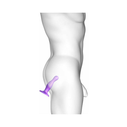 LOVELY PLANET - STRAP-ON-ME DILDO PLUG CURVY SMALL PURPLE