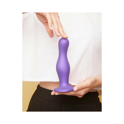 LOVELY PLANET - STRAP-ON-ME DILDO PLUG CURVY SMALL PURPLE