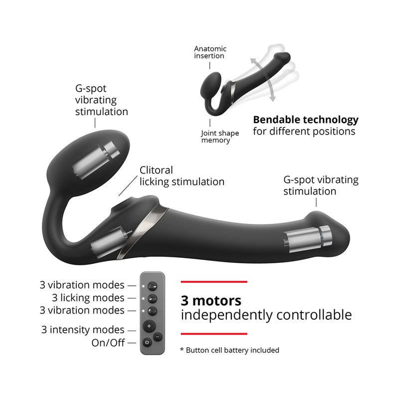 LOVELY PLANET - STRAP ON ME MULTI-ORGASM BENDABLE STRAPLESS STRAP-ON LARGE
