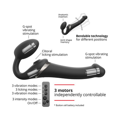 LOVELY PLANET - STRAP ON ME MULTI-ORGASM BENDABLE STRAPLESS STRAP-ON LARGE