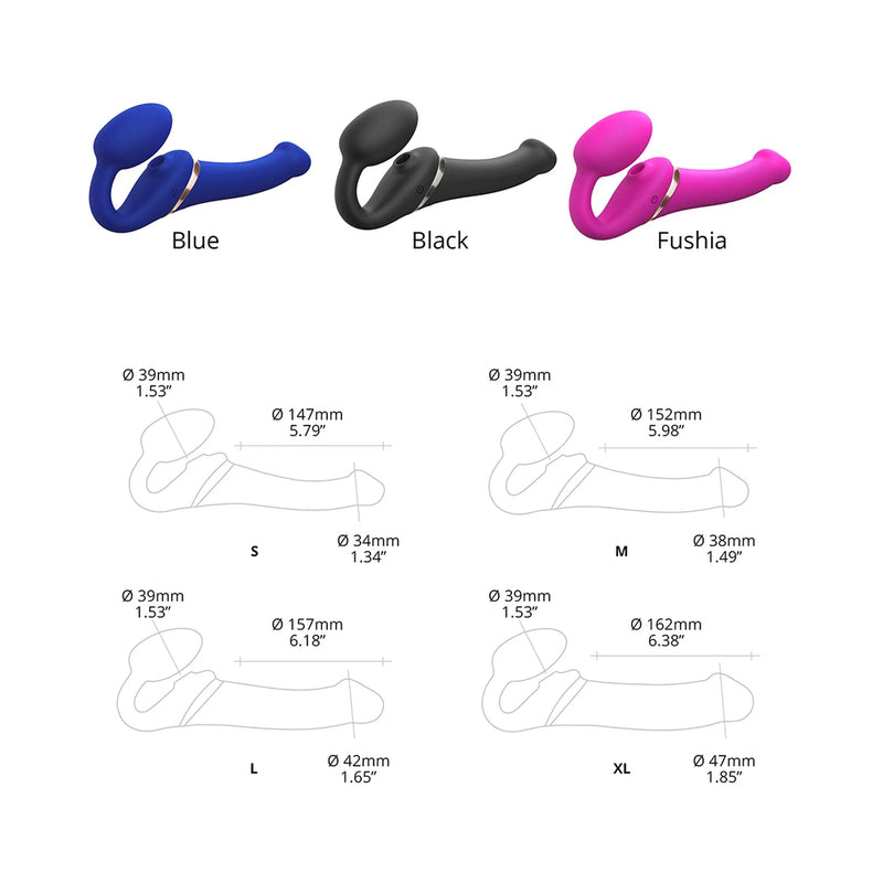 LOVELY PLANET - STRAP ON ME MULTI ORGASM BENDABLE STRAPLESS STRAP ON MEDIUM