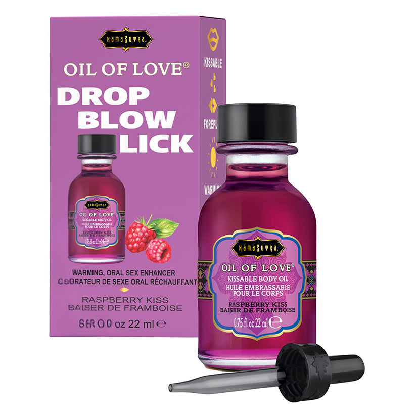 KAMASUTRA - OIL OF LOVE RASPBERRY KISS .75 OZ.