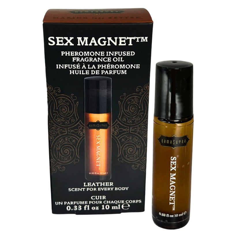 KAMASUTRA - SEX MAGNET PHEROMONE ROLL ON LEATHER 0.33 OZ.
