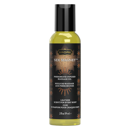 KAMASUTRA - SEX MAGNET MASSAGE OIL LEATHER 2 OZ.