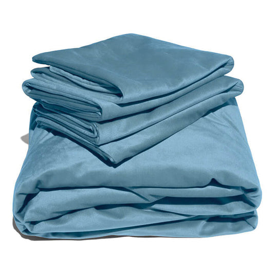 LIBERATOR - FASCINATOR VADOT VELVET SHEETS KING TEAL