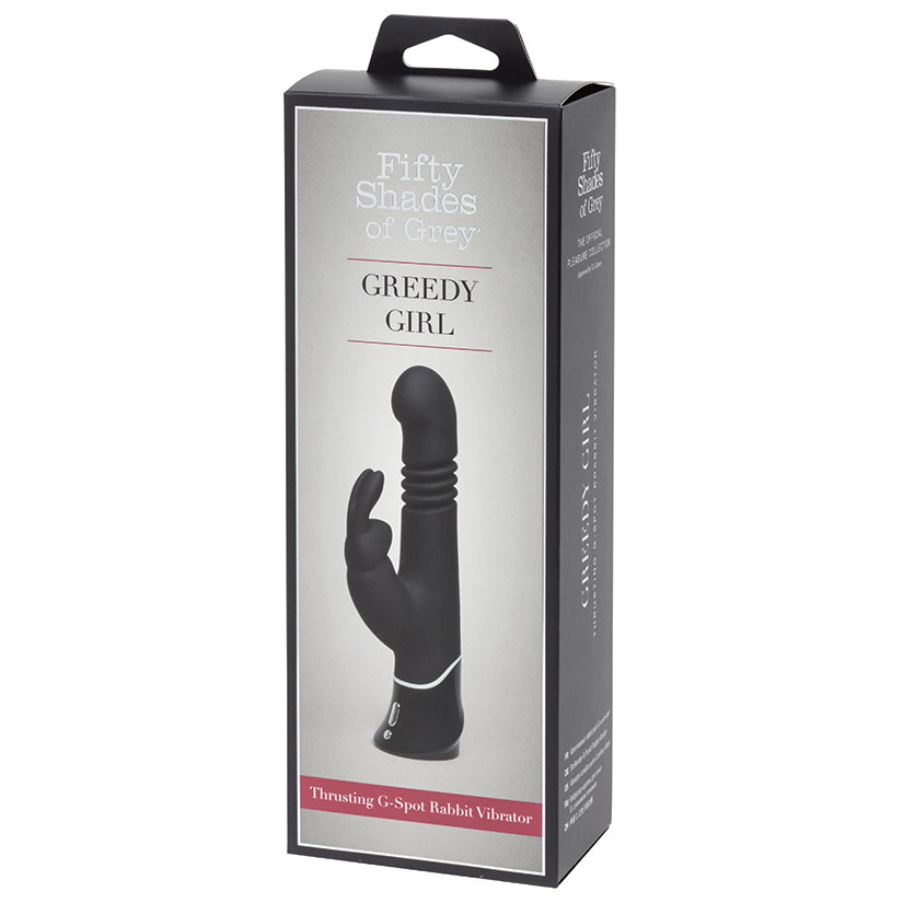 FIFTY SHADES OF GREY - VIBRADOR COELHO "GREEDY GIRL" COM ESTIMULAÇÃO DO PONTO G
