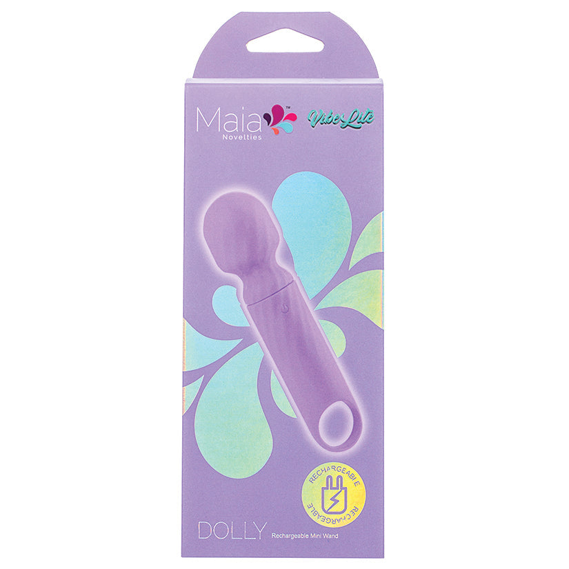 MAIA TOYS - MAIA VIBELITE DOLLY RECHARGEABLE SILICONE MINI WAND PURPLE