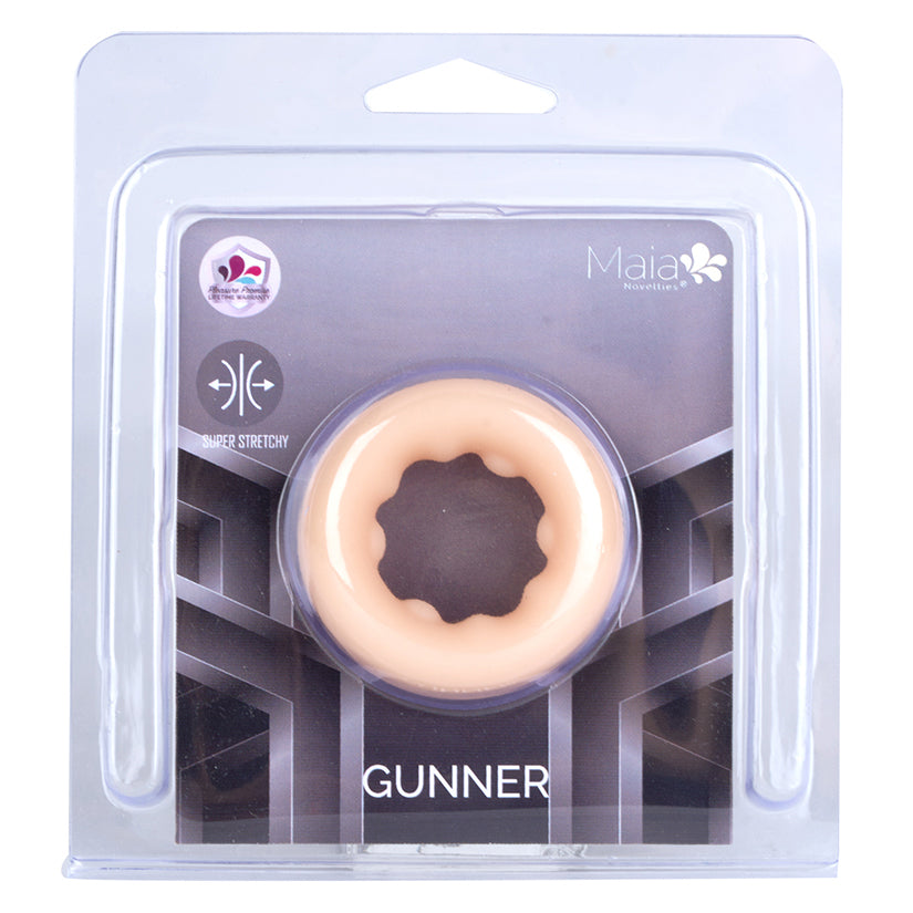 MAIA TOYS - MAIA GUNNER LIQUID SILICONE CONSTRUCTION C RING VANILLA