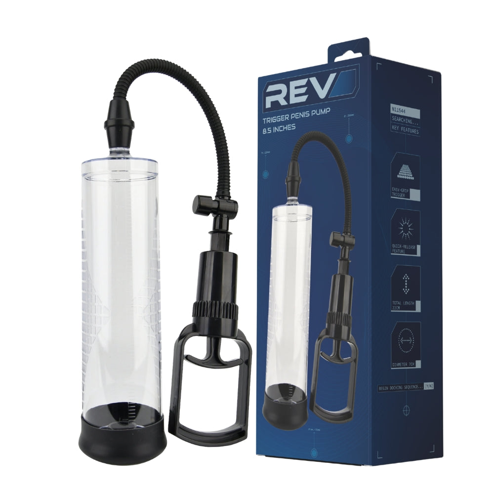 REV - PUMP TRIGGER PENIS PUMP 8.5 INCHES