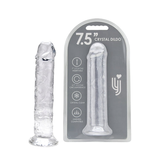 LOVING JOY - 7.5 INCH SUCTION CUP DILDO CLEAR