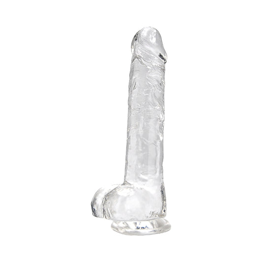LOVING JOY - 8 INCH DILDO WITH BALLS CLEAR