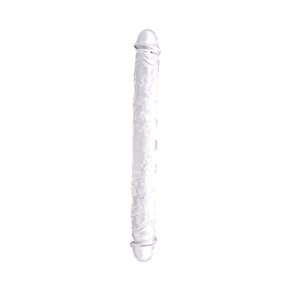 LOVING JOY - 15 INCH DOUBLE ENDED DILDO CLEAR