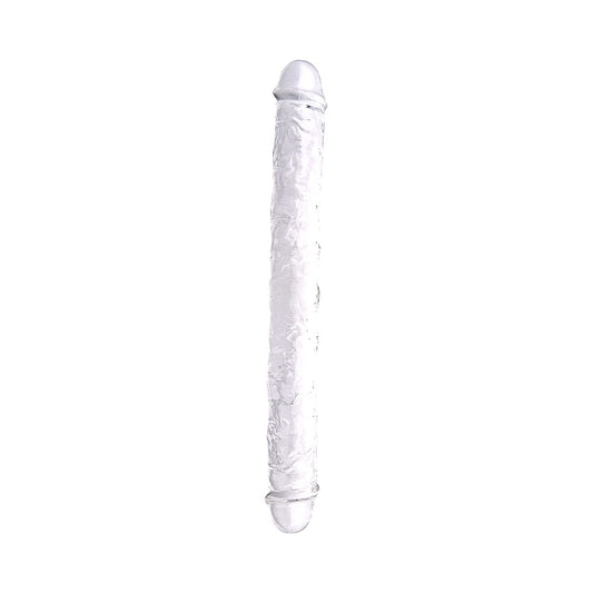 LOVING JOY - 15 INCH DOUBLE ENDED DILDO CLEAR