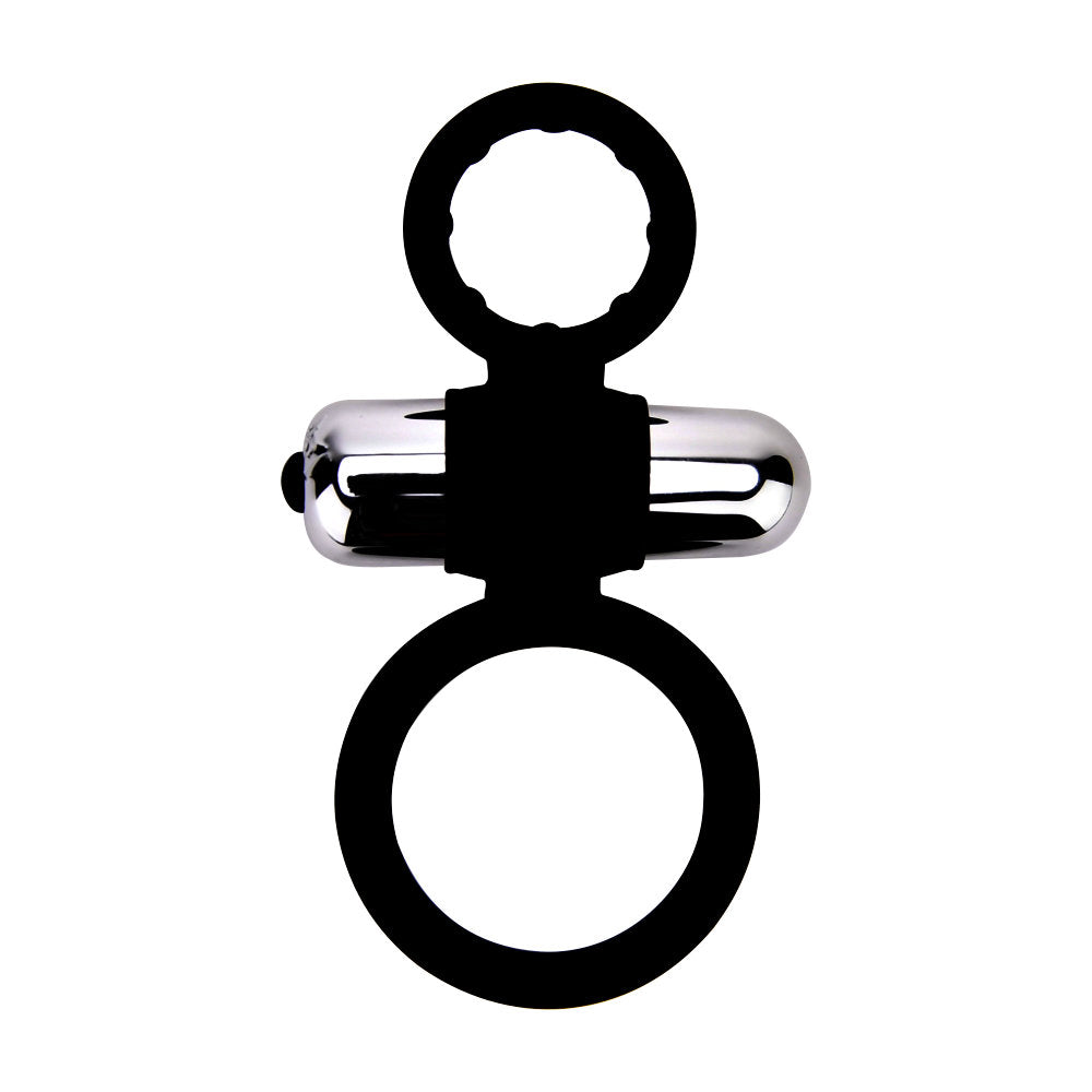 LOVING JOY - SILICONE VIBRATING COCK AND BALL RING