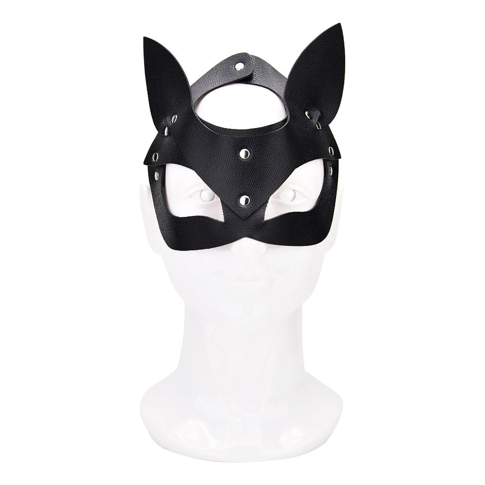 BOUND TO PLAY - KITTY CAT FACE MASK BLACK