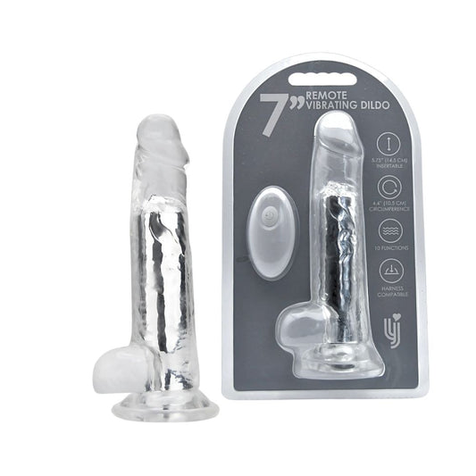 LOVING JOY - 7 INCH REMOTE VIBRATING DILDO